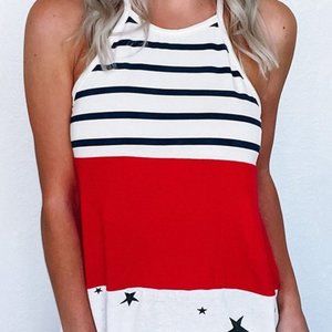 Let Freedom Ring Halter Tank